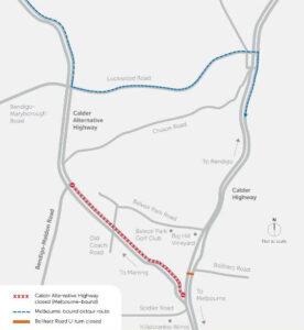 Detour around Calder project