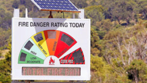 Fire danger ahead