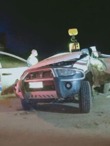 Man impaled in crash