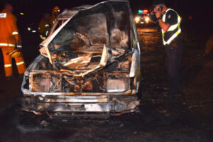 Stolen car destroyed, another damaged