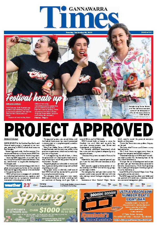 Gannawarra Times – 30th September 2025