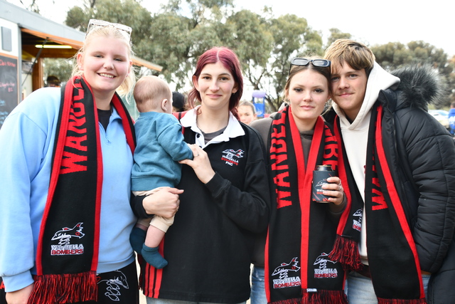 Out and about: at the footy