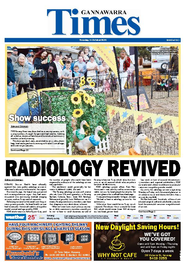 Gannawarra Times – 14th October 2025