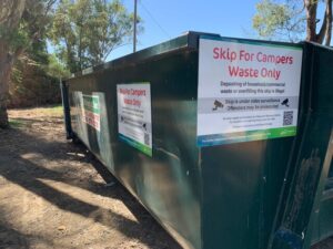 Skip bins for campers