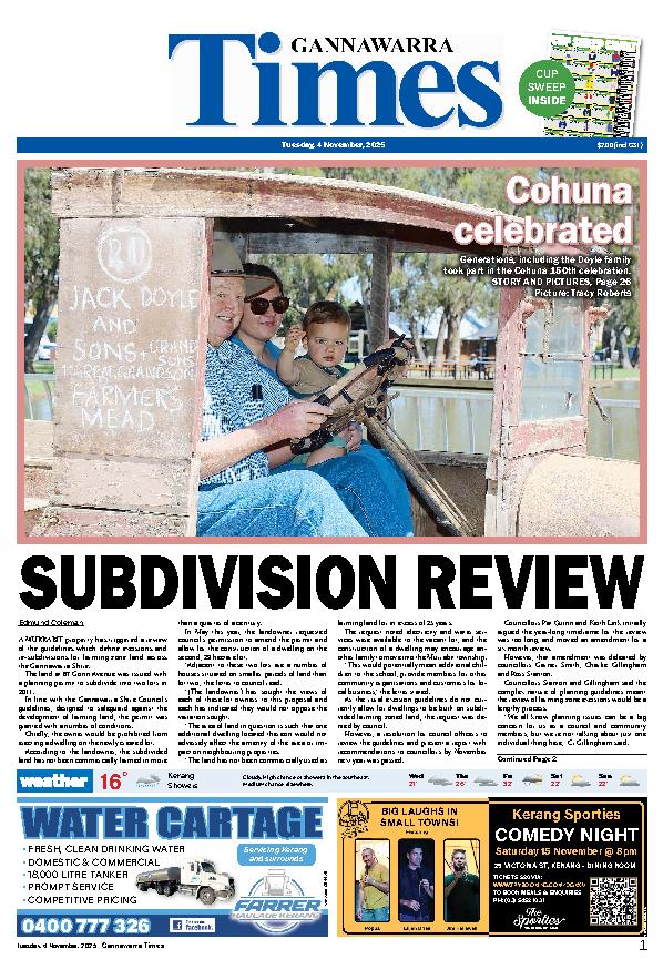 Gannawarra Times – 4th November 2025