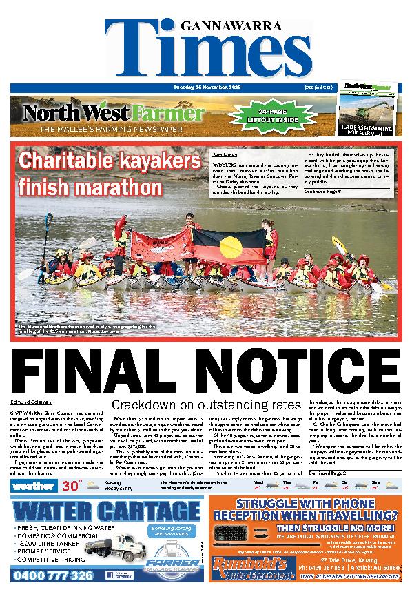 Gannawarra Times – 25th November 2025