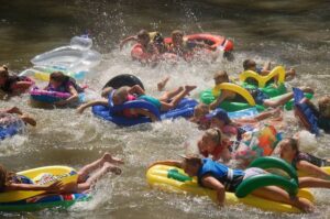 Lilos to float down the Murray