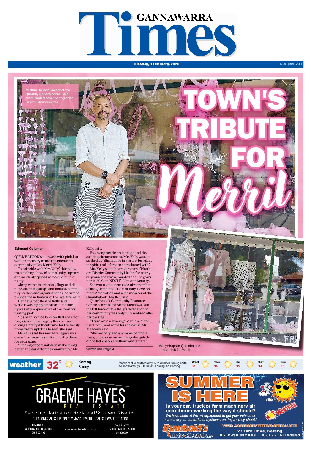 Gannawarra Times – 3rd February 2026