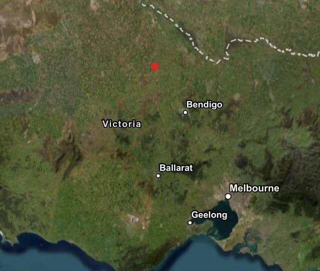 Earthquake recorded near Boort
