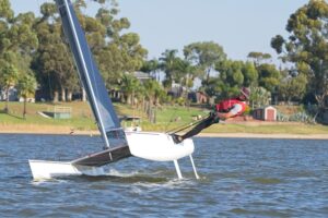 Easter regatta on Lake Boga